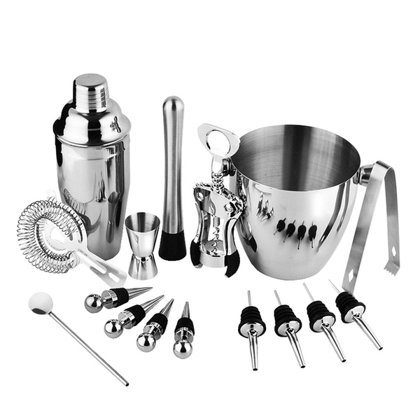 16-in-1 Stainless Steel Cocktail Barware Shaker Set
