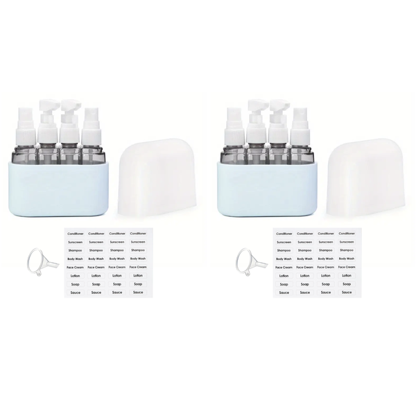4-in-1 Leak-Proof Travel Bottle Set - 2 Pack