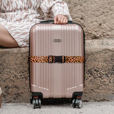 Rose gold luggage strap on sale