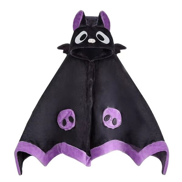 Halloween Bat Plush Poncho Blanket Costume