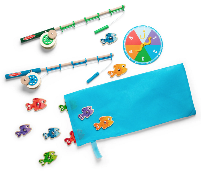 Melissa &amp; Doug Catch &amp; Count Wooden Magnetic Fishing Game