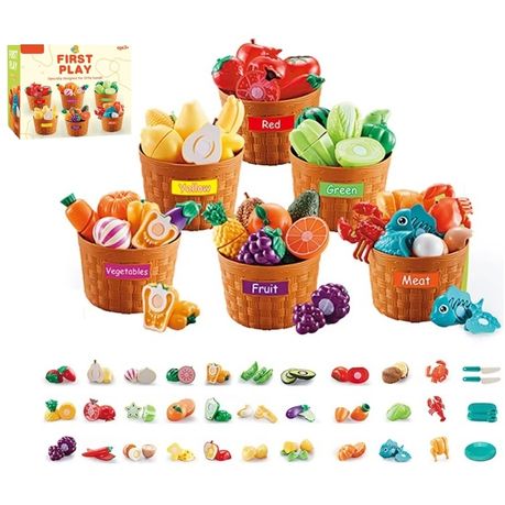 42 Pieces Learning Toys Play Food Set for Toddlers | Kids Image