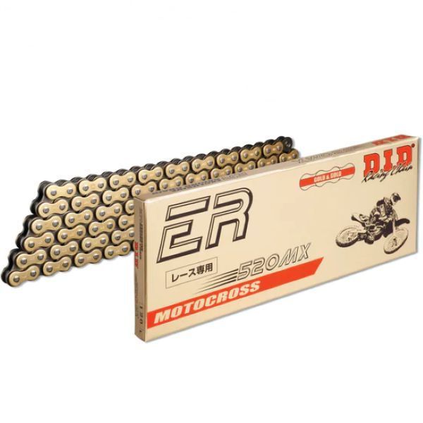 DID Chains 520 MX Gold/Steel 120 Link Clip Link