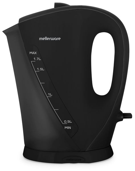 Mellerware Kettle Black Cordless Plastic 1.7L 2200W "Zambezi