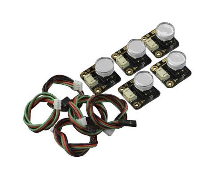 DFRobot (DFR0785) LED Button, 27 × 26.5 mm, PH2.0-3P, 3.3 V to 5 V