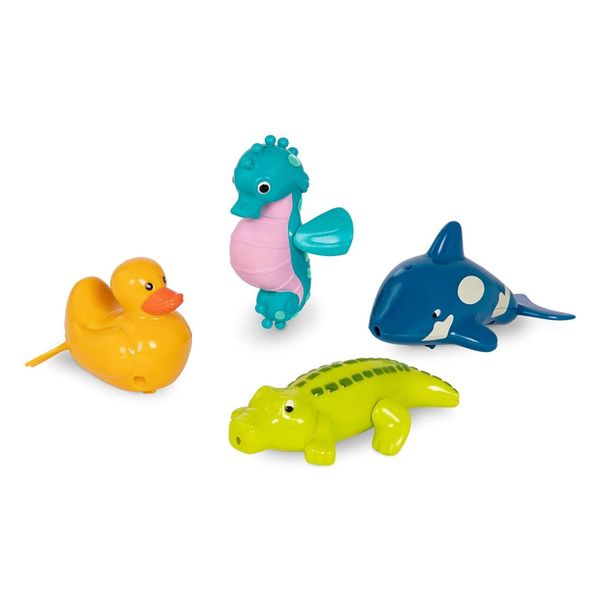 Battat Wind-Up Friends - Sea-Horse, Crocodile, Duck, Whale