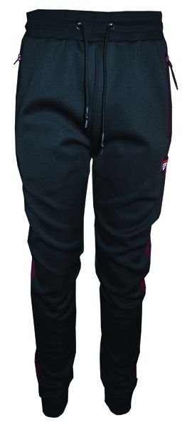 Soviet Mens Mahony Track Pants With Coated Zips - Navy