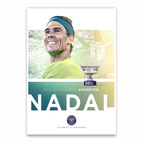 Roland Garros Champion Nadal Poster - A1