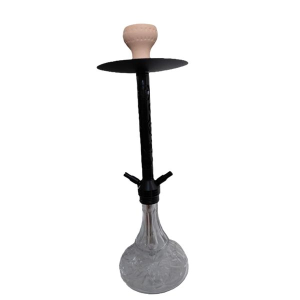 2 Pipe Medium Hookah - Black
