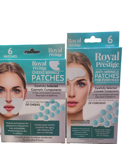 Anti-Wrinkle Patches Of Cheeks &amp; Forehead Reduce Fine Lines &amp; Puffiness