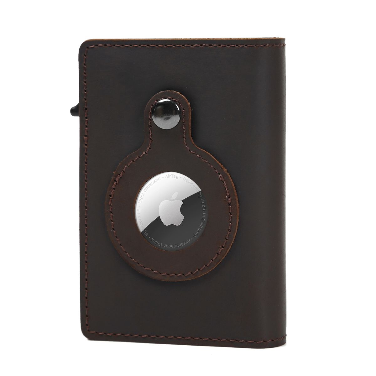 We Love Gadgets AirTag Minimalist Wallet with RFID - Brown | Buy Online ...