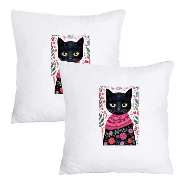 Scatter Cushion Cover Set - Mystic flower cat
