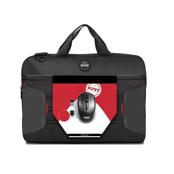 Port Designs Premium Bundle 15.6-inch Notebook Case and Wireless Mouse