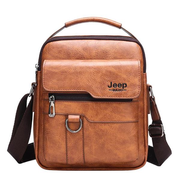 Men's Retro Laptop Shoulder Bag (Vertical)