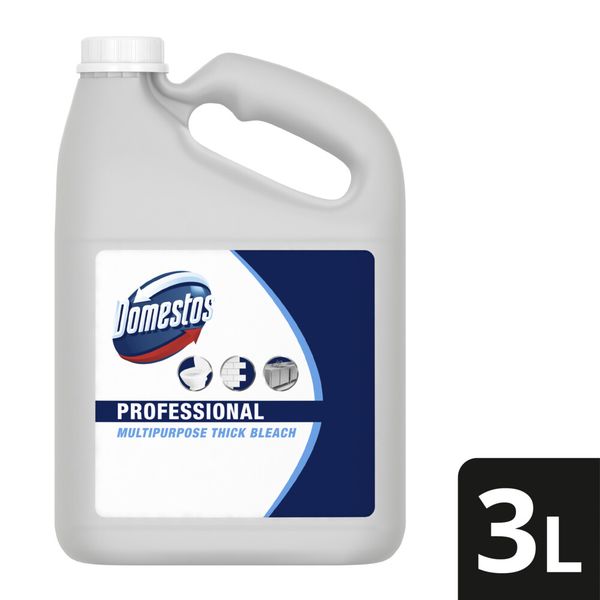 Domestos Professional Regular Multipurpose Stain Removal Thick Bleach Cleaner 3L