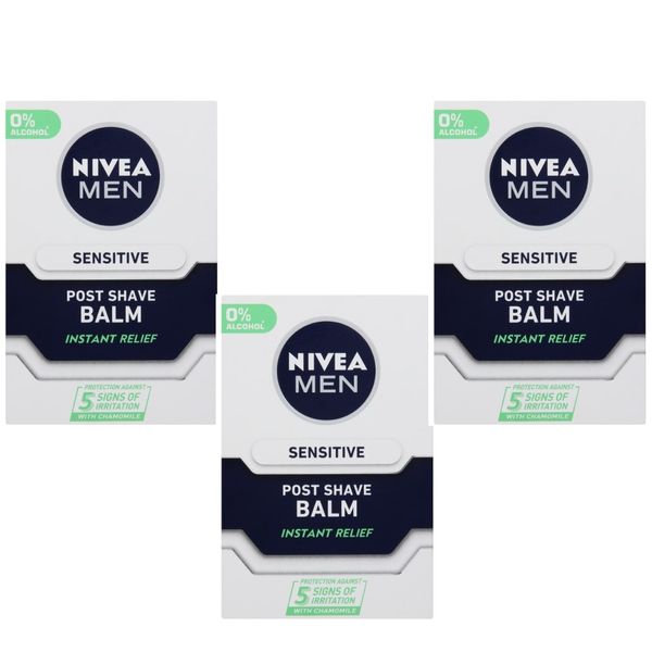 Nivea Men Sensitive Post Shave Balm - (3x 100ml)