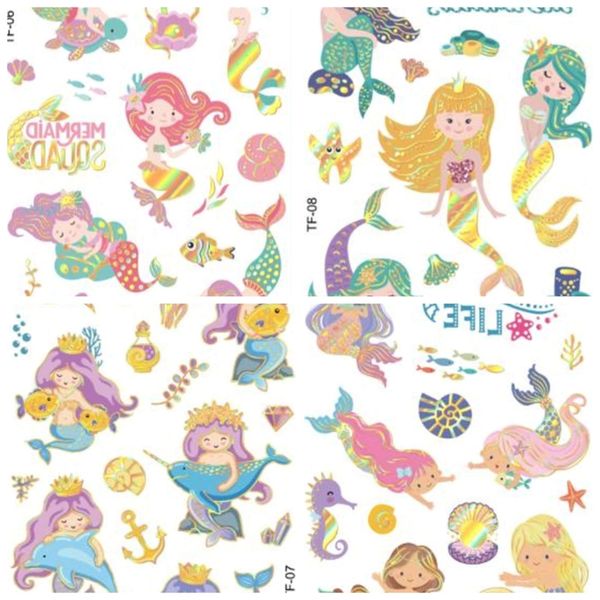 Kids Tattoos Bronzing Range - Mermaid Squad