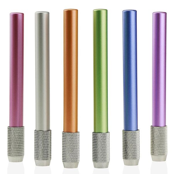 6PCS Metal Color Rod Single-End Pencil Extender Pencil Extender Pen Recept