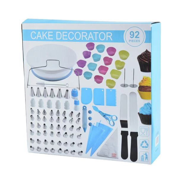One-Stop Cake Decorating Set - 92-Piece Set - Stainless Steel