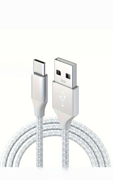 Fast Charging Nylon Braided USB to USB Type C Data Cable - 1M