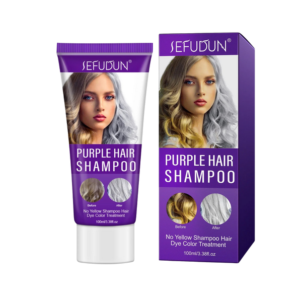 SEFUDUN Purple Hair Shampoo - No Yellow Color Treatment (100ml)