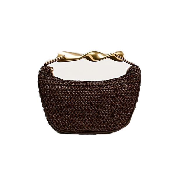 Straw-Style Paper Beach Crossbody Bag