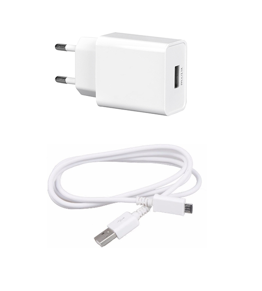 iLite 2.4A High Quality Travel Charger with MICRO-USB Cable - White