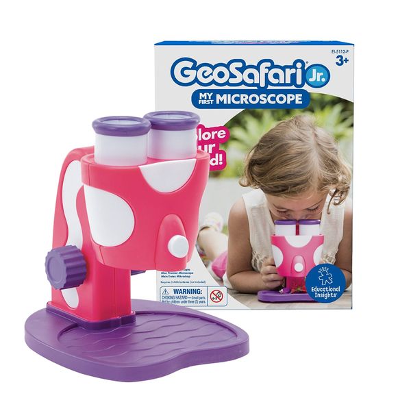 Learning Resources GeoSafari Junior My First Pink Microscope