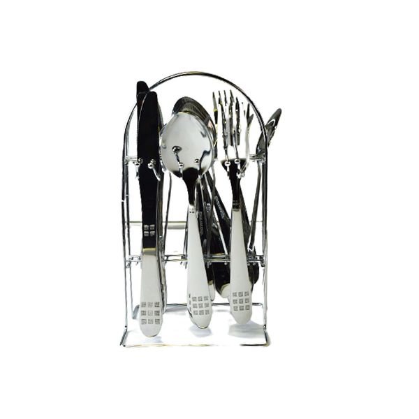 Cutlery Set with Stand - 24 Piece