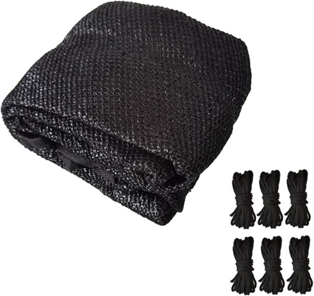 14Ft Round Trampoline Sunshade Cover Black