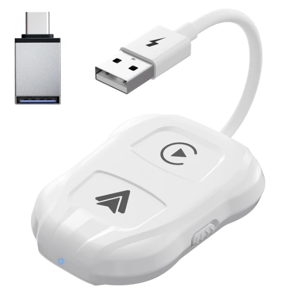 Car Android Auto Apple Carplay Wired to Wireless Adapter Dongle - Type 2