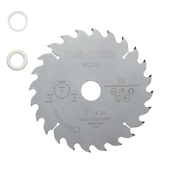 Dexter Circular Saw Blade To Cut Hard Wood Speed Cut 190mmx30mm