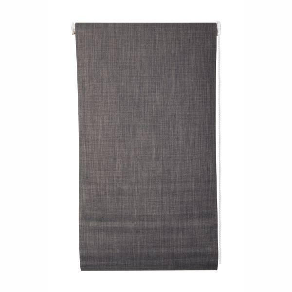 Fabric Roller Blind - Blockout - Graphite 600mmx1600mm