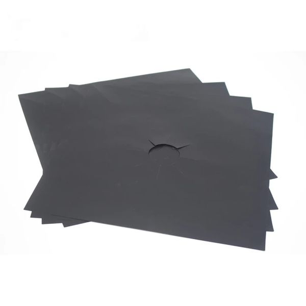 4-piece Teflon Gas Stove Protection Pad, Anti-fouling, Anti-oil Pad