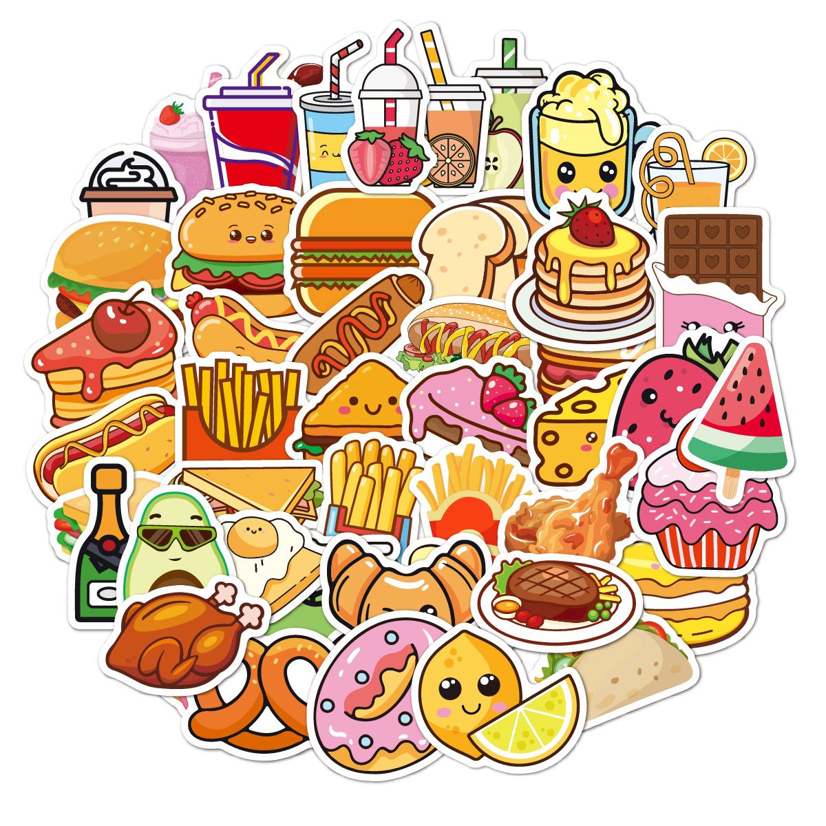 Variety Stickers (Fast Food) (50 Stickers) | Shop Today. Get it ...