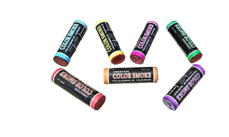 Creative Color Smoke Bomb Grenade - Pack Of 7