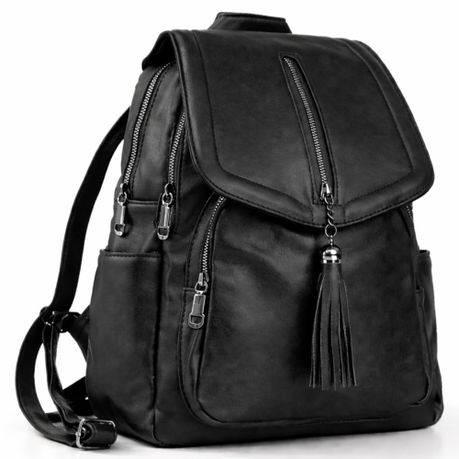 Ladies Stylish Vegan Leather Backpack Image