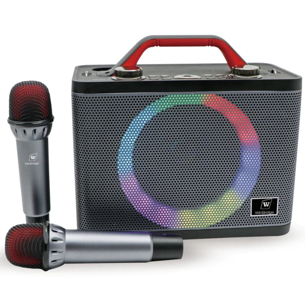 WinBridge Karaoke T8 Wireless Bluetooth Speaker with 2 Mics