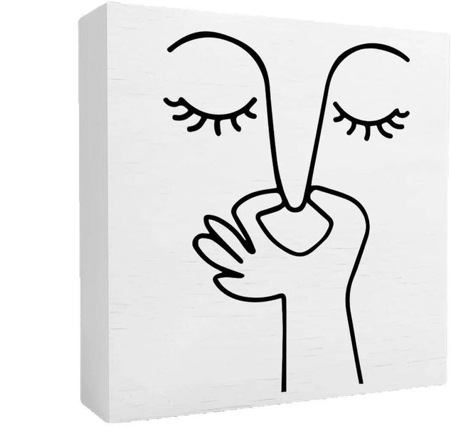 Funny Bathroom "Bad Smell" Wood Box Sign 5x5" Toilet Decor