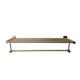 Trendy Taps Premium Bathroom Wall Mounted Brushed Gold SQ Towel Rail ...