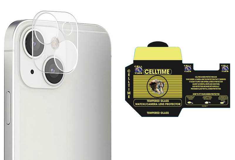CellTime Tempered Glass Protector for iPhone 13 Mini Camera Lens
