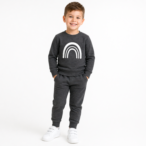 Rainbow Tracksuit - Charcoal