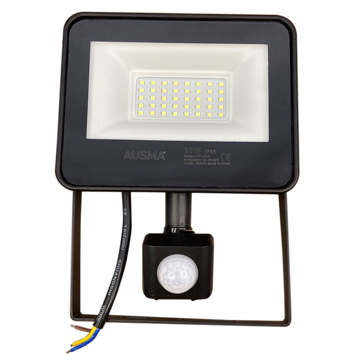 AUSMA LED Floodlight with Motion Sensor 30W Security Light for Outdoor