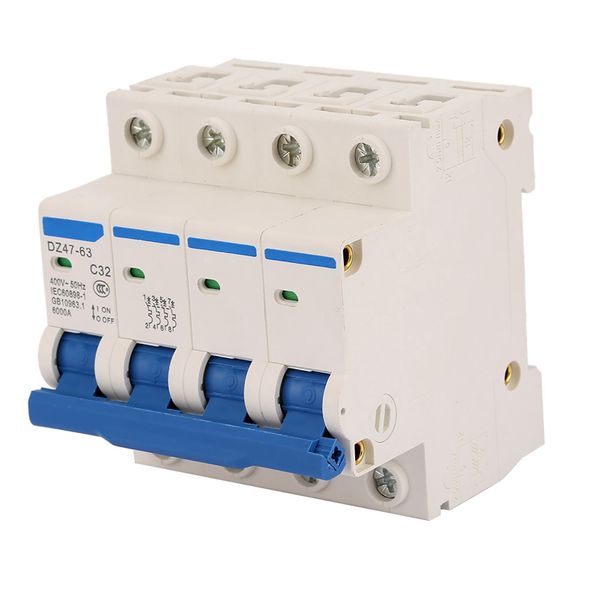4P RCCB 32A 400V Residual Current Circuit Breaker DZ47-63