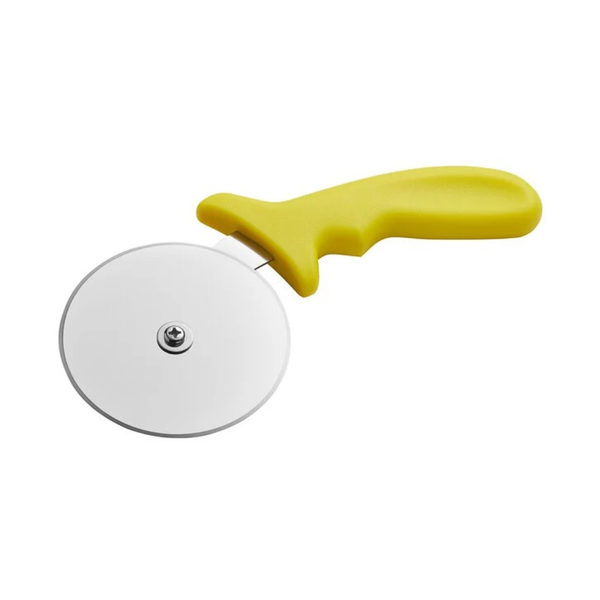 Pizza Cutter With Plastic Handle- 100mm - Yellow