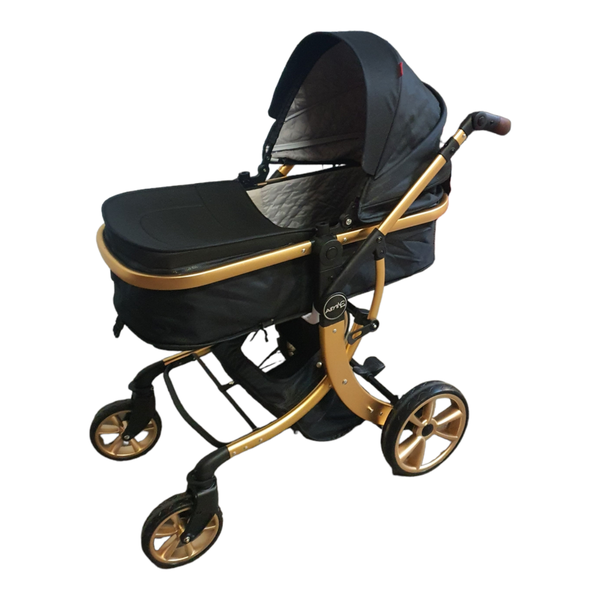 Foldable Stroller 2-in-1 - Black