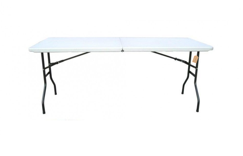 Plastic Folding Table - Model W18075 - White