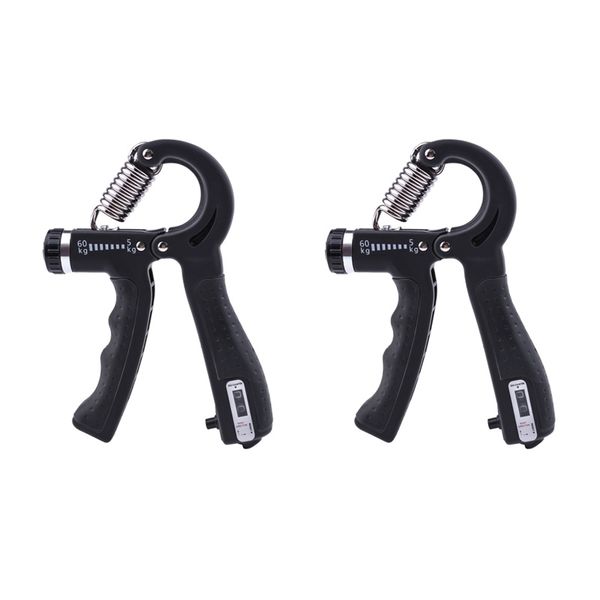 2Pack 5-60 Kg Hand Grip Strengthener With Counter &amp; Weight Setting-5802