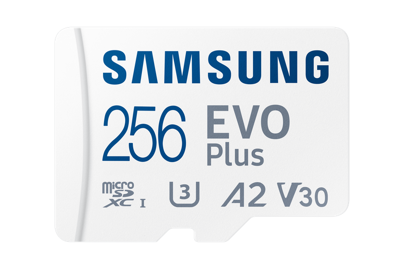 Samsung EVO Plus 256GB MicroSD Card and Adaptor
