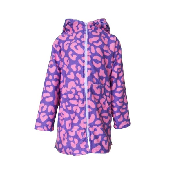 Long Sleeves Purple-Pink Leopard Print image